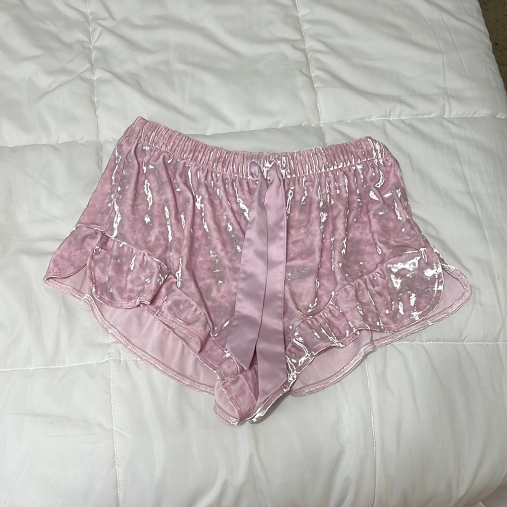 velvet shorts